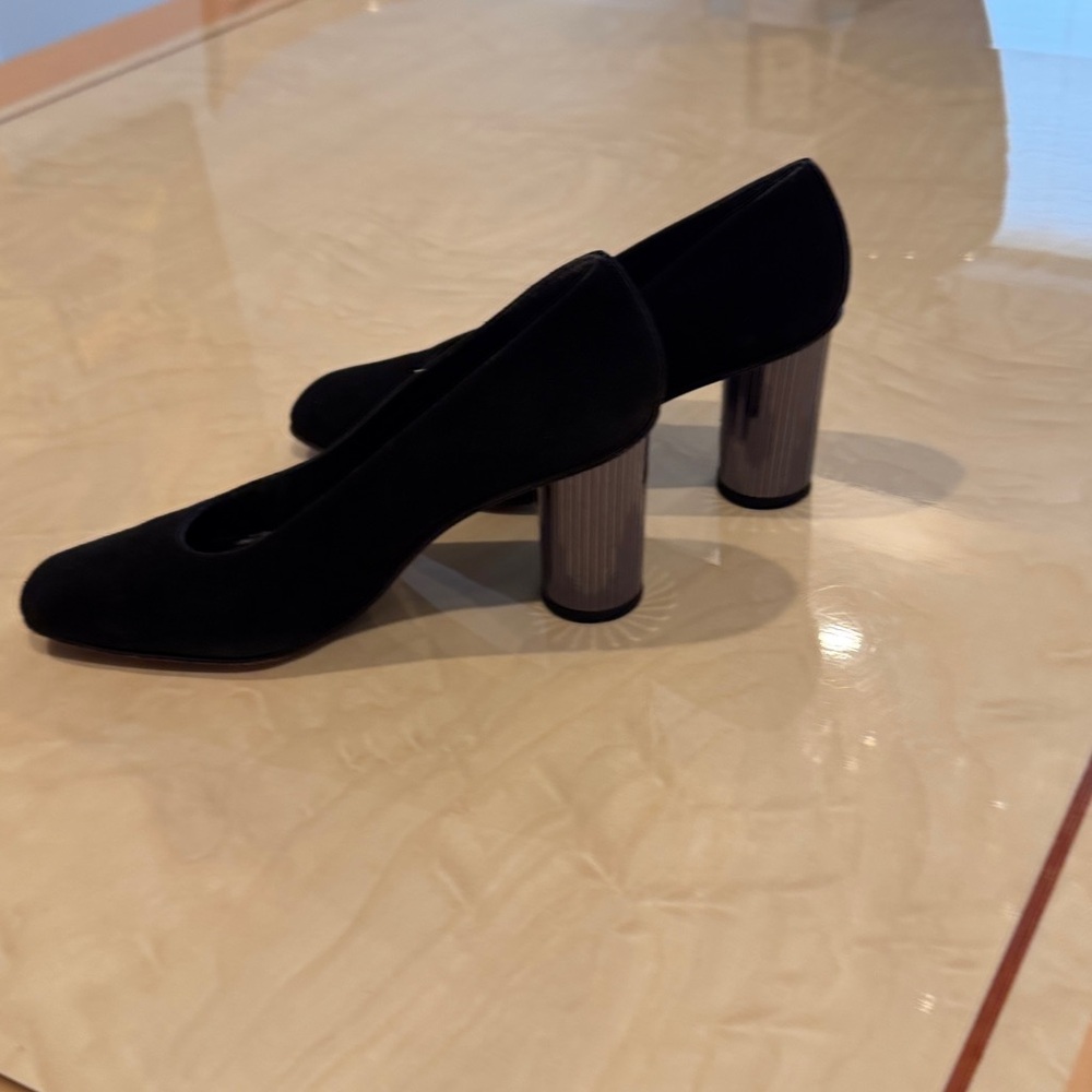 Stuart Weitzman Black Suede Heels